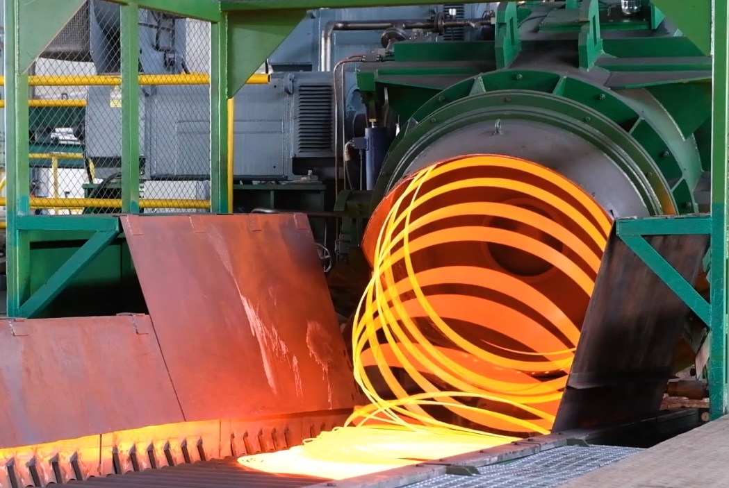 Линия для производства стальной катанки и арматуры в бунтах.